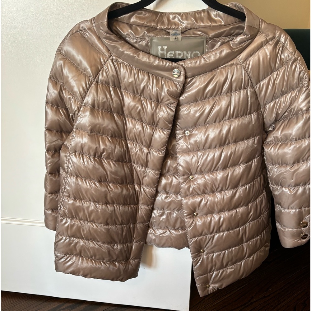 Herno Elsa Down Jacket Taupe 46/10 Down Puffer